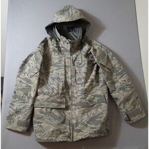 US Air Force Parka APECS All Purpose Environmental Camo Tiger Stripe Small Reg